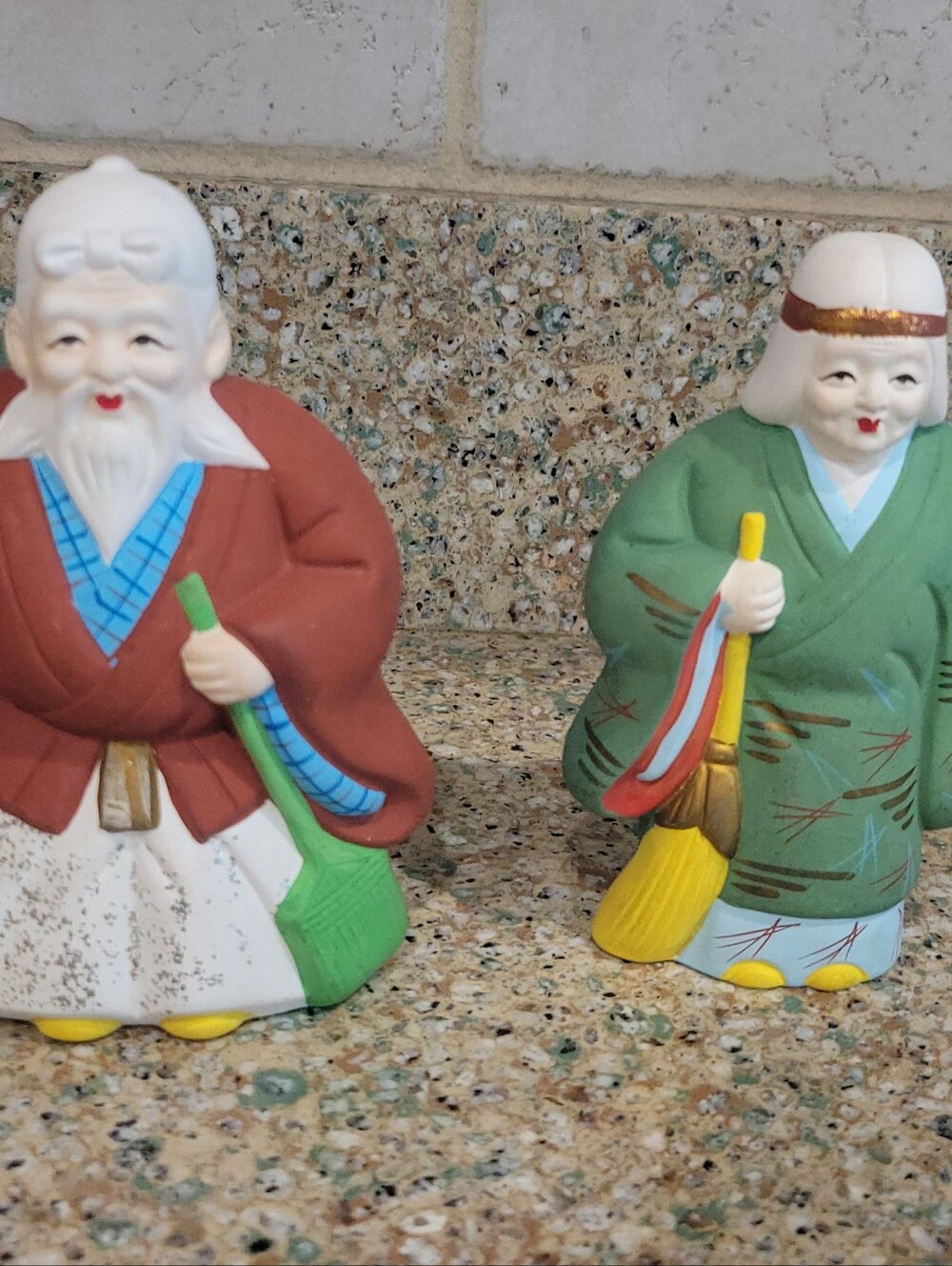 Vintage Japanese Figurines Jo And Uba